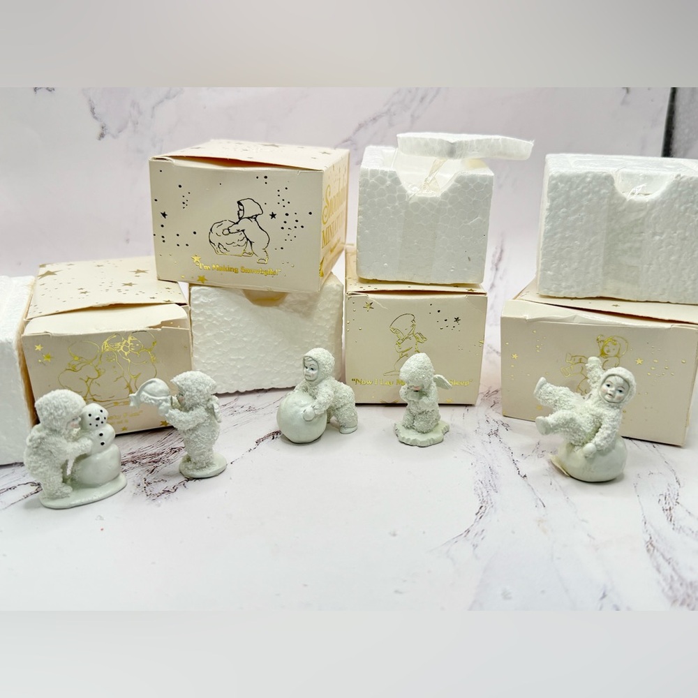 Department 56 -4 SnowBabies decoration miniatures Ornaments Christmas Winter